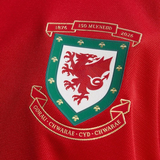 Herren Wales 2025/26 150-jähriges Jubiläum Langarmtrikot Herren Wales 2025/26 150-jähriges Jubiläum Langarmtrikot