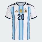Herren Argentinien 2026 Heim Authentisches WM-Trikot MAC ALLISTER #20