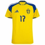 Herren Schweden 2026 Heim Authentic World Cup Trikot GYÖKERES #17