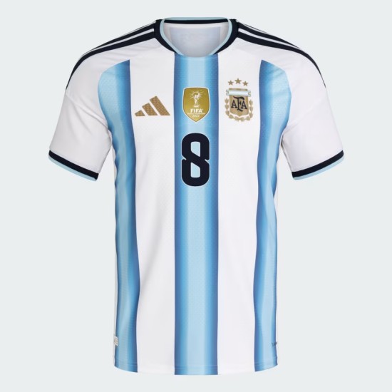 Herren Argentinien 2026 Heim Authentisches WM-Trikot E. FERNÁNDEZ #8