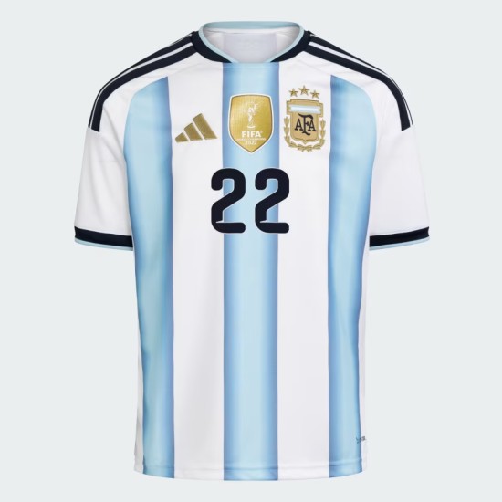 Herren Argentinien 2026 Heim Authentisches WM-Trikot L. MARTÍNEZ #22