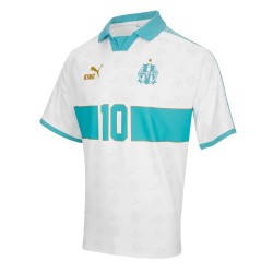 Herren OM Retro King Trikot #10 - Weiß Herren OM Retro King Trikot #10 - Weiß