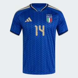 Herren Italien 2026 Heim Authentisches WM-Trikot CHIESA #14