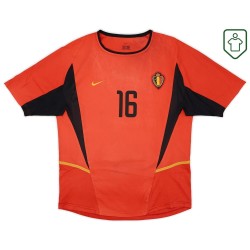Männer Belgien 2002/04 Heim Retro Shirt Van Buyten #16 Männer Belgien 2002/04 Heim Retro Shirt Van Buyten #16