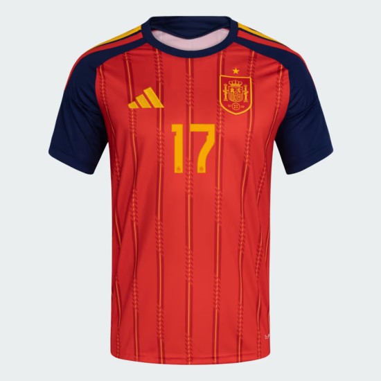 Kinder Spanien 2026 Heim Authentisches WM-Trikot WILLIAMS JR. #17 Kinder Spanien 2026 Heim Authentisches WM-Trikot WILLIAMS JR. #17