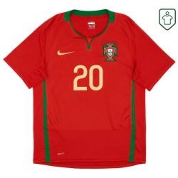 Männer Portugal 2008/10 Heim Retro Shirt Deco #20