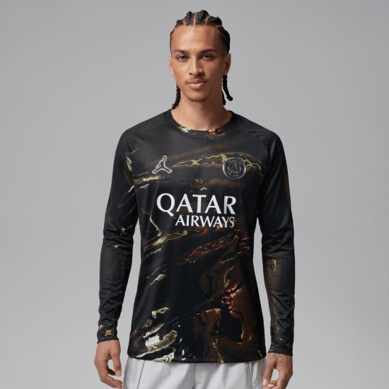 Kinder PSG 2025/26 Jordan Night Edition Langarm-Trikot Kinder PSG 2025/26 Jordan Night Edition Langarm-Trikot
