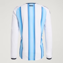 Kinder Argentinien 2026 Heim Authentisches WM-Langarmtrikot Kinder Argentinien 2026 Heim Authentisches WM-Langarmtrikot