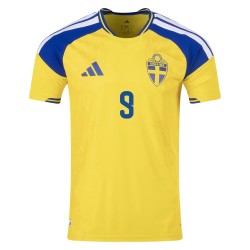 Herren Schweden 2026 Heim Authentic Weltmeisterschaft Trikot ISAK #9 Herren Schweden 2026 Heim Authentic Weltmeisterschaft Trikot ISAK #9