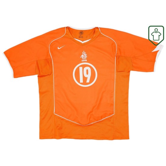 Männer Niederlande 2004/06 Heim Retro Shirt Robben #19 Männer Niederlande 2004/06 Heim Retro Shirt Robben #19
