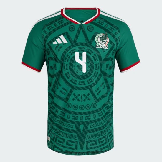 Herren Mexiko 2026 Heim Authentisches WM-Trikot E. ÁLVAREZ #4 Herren Mexiko 2026 Heim Authentisches WM-Trikot E. ÁLVAREZ #4