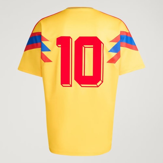 Damen Kolumbien 1990 Auswärts-Retro-Trikot #10 Damen Kolumbien 1990 Auswärts-Retro-Trikot #10