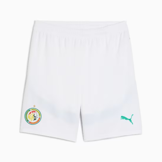 Kinder Senegal 2025 Heimshorts - Weiß Kinder Senegal 2025 Heimshorts - Weiß
