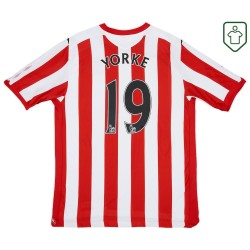 Herren Sunderland 2008/09 Heim Retro Shirt Yorke #19