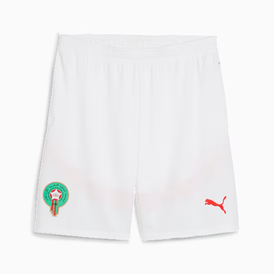 Kinder Marokko 2025 Dritte Shorts - Weiß Kinder Marokko 2025 Dritte Shorts - Weiß