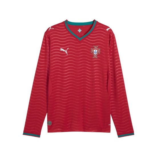 Kinder Portugal 2026 Heim-Weltmeisterschaft Langarmtrikot Kinder Portugal 2026 Heim-Weltmeisterschaft Langarmtrikot