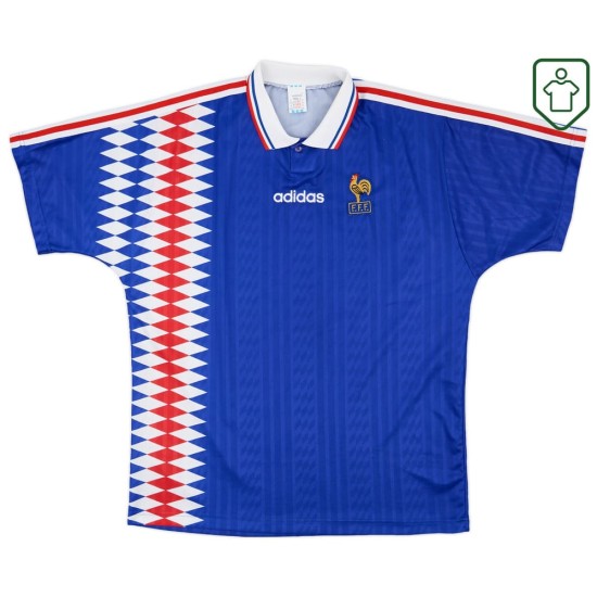 Männer Frankreich 1994/96 Heim Retro Shirt Männer Frankreich 1994/96 Heim Retro Shirt