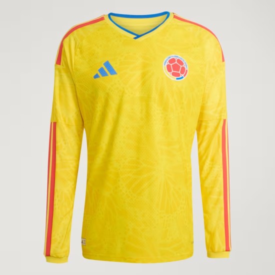 Kinder Kolumbien 2026 Heim Authentisches WM-Langarmtrikot Kinder Kolumbien 2026 Heim Authentisches WM-Langarmtrikot