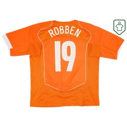 Männer Niederlande 2004/06 Heim Retro Shirt Robben #19