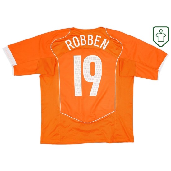 Männer Niederlande 2004/06 Heim Retro Shirt Robben #19 Männer Niederlande 2004/06 Heim Retro Shirt Robben #19