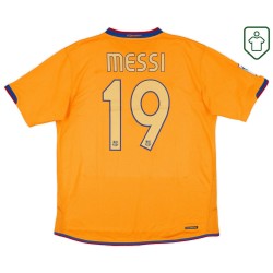 Herren FC Barcelona Auswärts-Retro-Trikot 2006/08 Messi #19