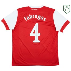 Herren Arsenal 2010/11 Heim Retro Shirt Fabregas #4