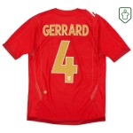 Männer England 2006/08 Auswärts Retro Shirt Gerrard #4 Männer England 2006/08 Auswärts Retro Shirt Gerrard #4
