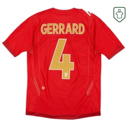 Männer England 2006/08 Auswärts Retro Shirt Gerrard #4