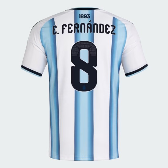 Herren Argentinien 2026 Heim Authentisches WM-Trikot E. FERNÁNDEZ #8