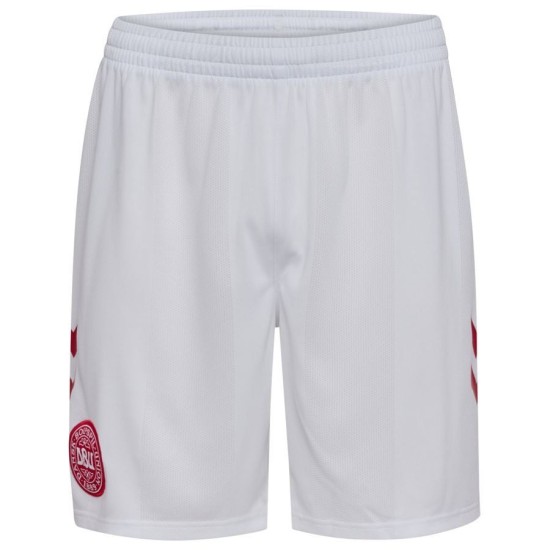 Herren Dänemark 2026 Heim Weltmeisterschaft Shorts - Weiß Herren Dänemark 2026 Heim Weltmeisterschaft Shorts - Weiß