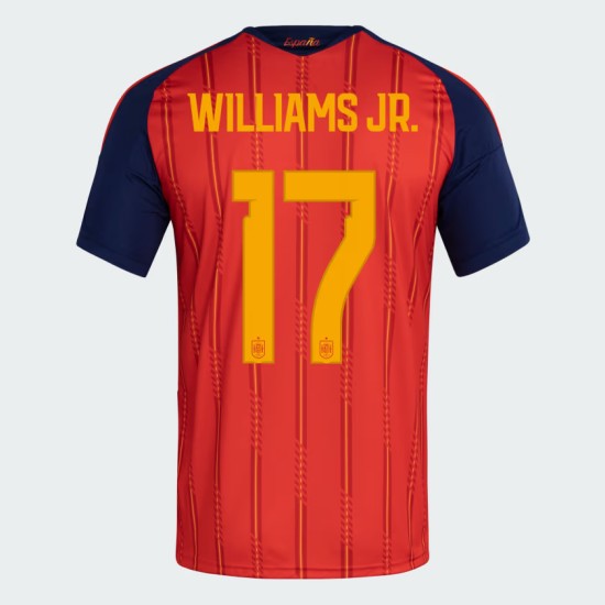 Kinder Spanien 2026 Heim Authentisches WM-Trikot WILLIAMS JR. #17 Kinder Spanien 2026 Heim Authentisches WM-Trikot WILLIAMS JR. #17