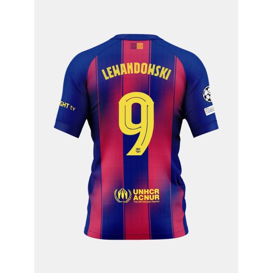Herren FC Barcelona 2025/26 Heim UCL Trikot - LEWANDOWSKI #9 Herren FC Barcelona 2025/26 Heim UCL Trikot - LEWANDOWSKI #9
