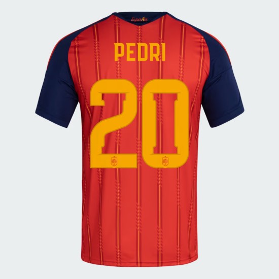 Kinder Spanien 2026 Heim Authentisches WM-Trikot PEDRI #20 Kinder Spanien 2026 Heim Authentisches WM-Trikot PEDRI #20