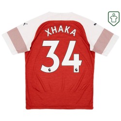 Herren Arsenal 2018/19 Heim Retro Shirt Xhaka #34