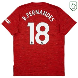 Herren Manchester United 2020/21 Heim Retro Shirt B. Fernandes #18