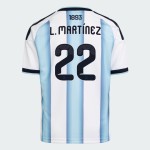 Herren Argentinien 2026 Heim Authentisches WM-Trikot L. MARTÍNEZ #22