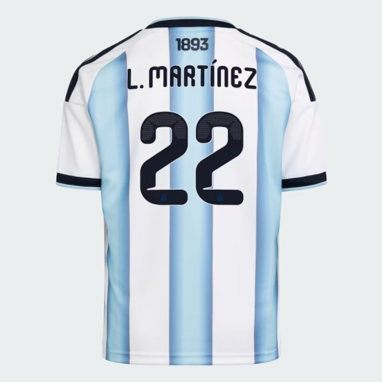 Herren Argentinien 2026 Heim Authentisches WM-Trikot L. MARTÍNEZ #22