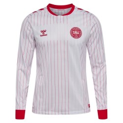 Kinder Dänemark 2026 Auswärts-WM-Langarm-Trikot